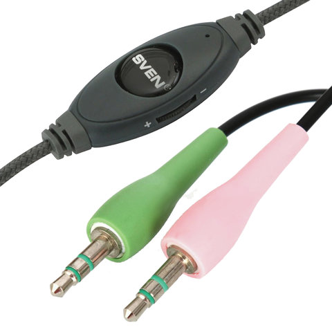 Наушники с микрофоном (гарнитура) SVEN AP-680MV, проводные, 2.5 м, с оголовьем, черные