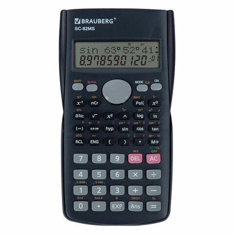 Калькулятор инженерный BRAUBERG SC-82MS (158×85 мм)240 функций10+2 разрядовтемно-синий271721