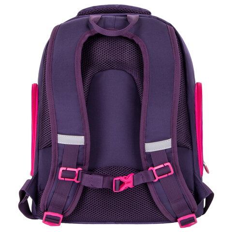 Рюкзак BRAUBERG CLASSICлегкий каркаспремиум материалGraceful catфиолетовый37×32х21 см270087