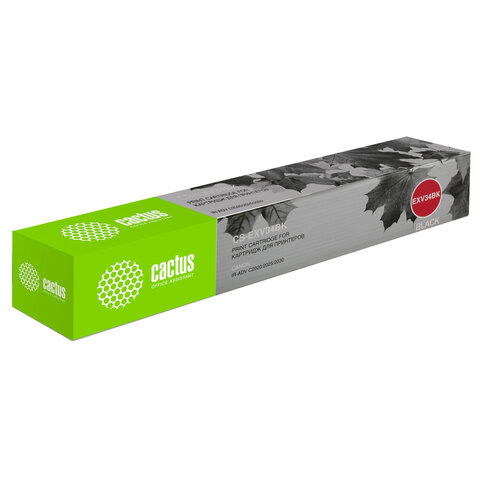 превью Картридж лазерный CACTUS (CS-EXV34BK) для Canon IR C2030L/C2030i/C2020i, черный, ресурс 23000 страниц