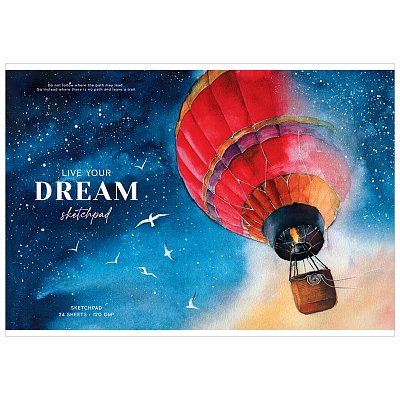 Альбом для рисования 24л., А4, на скрепке Greenwich Line «Dream above», 120 г/м2