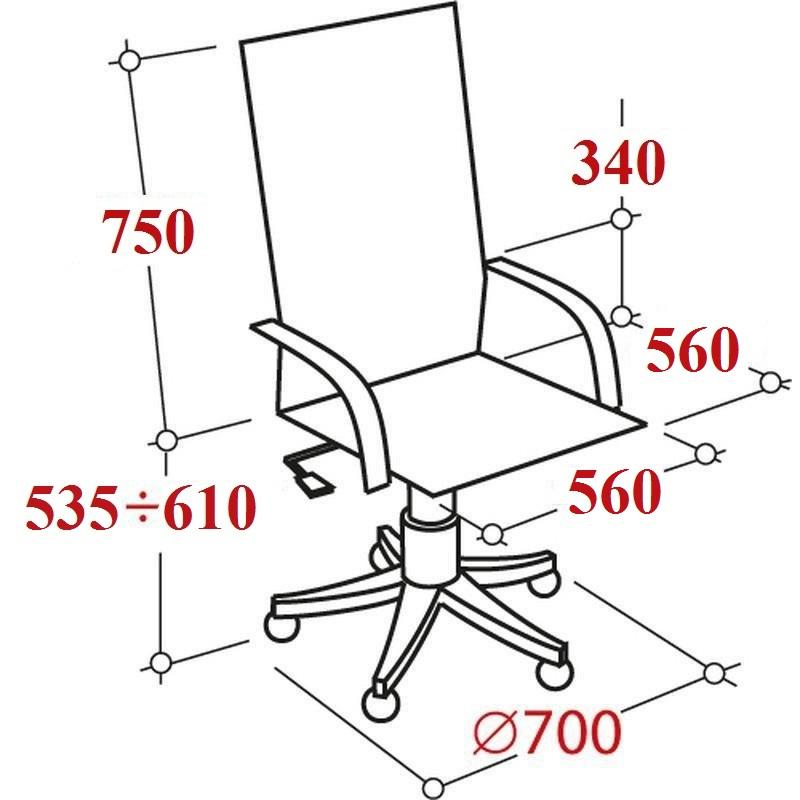 Кресло для руководителя Easy Chair 585 TR черное (рециклированная кожа/хромированный металл)