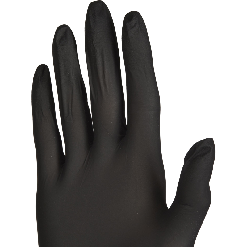 Перчатки нитрил., н/с, н/о,4г./шт, черн. FOXY-GLOVES XS 50пар/уп ШК4167