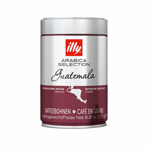 Кофе в зернах ILLY «Gvatemala» ИТАЛИЯ, 250 г, в жестяной банке, арабика 100%, ИТАЛИЯ