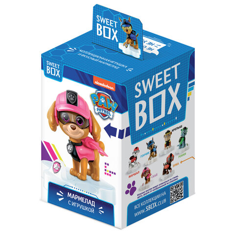Жевательный мармелад с игрушкой Sweet Box (СВИТБОКС) «ЩЕНЯЧИЙ ПАТРУЛЬ», 10 г
