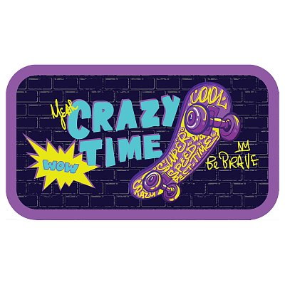 Пенал 2 отделения, 190×105 ArtSpace «Crazy time», ламинированный картон