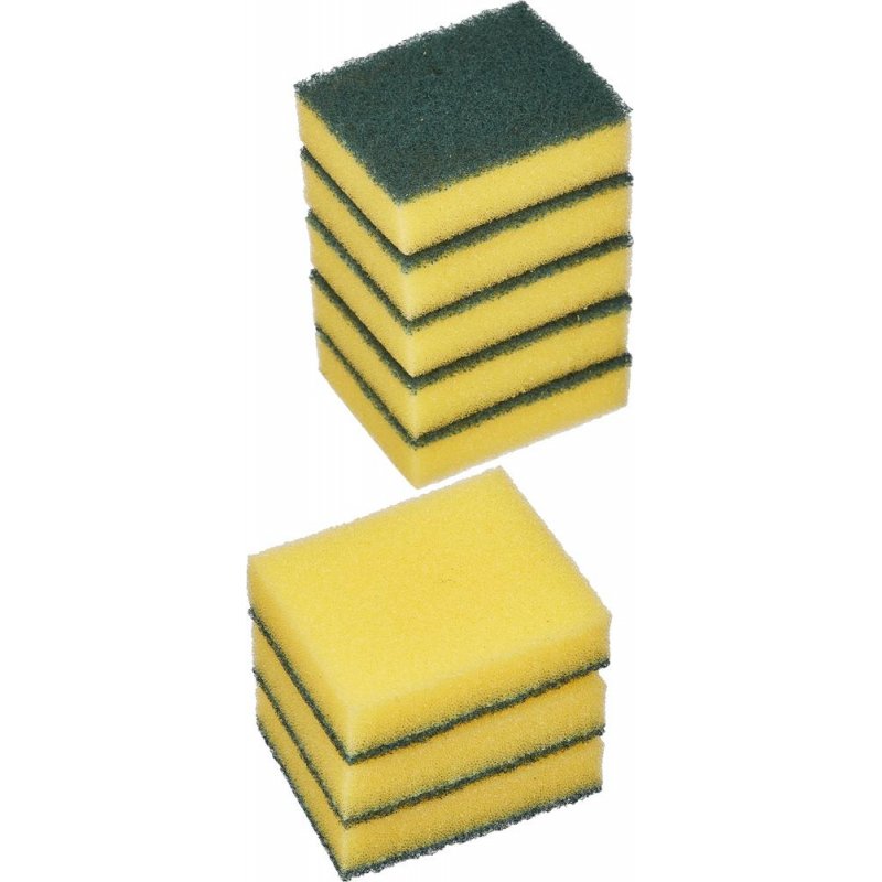 Губки для мытья посуды 3M Scotch-Brite Интенсив поролоновые 70x90 мм 8 штук в упаковке