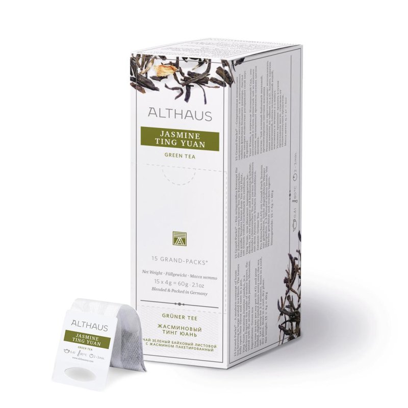 превью Чай Althaus Grand Pack Jasmine Ting Yuan зеленый 15 пакетиков