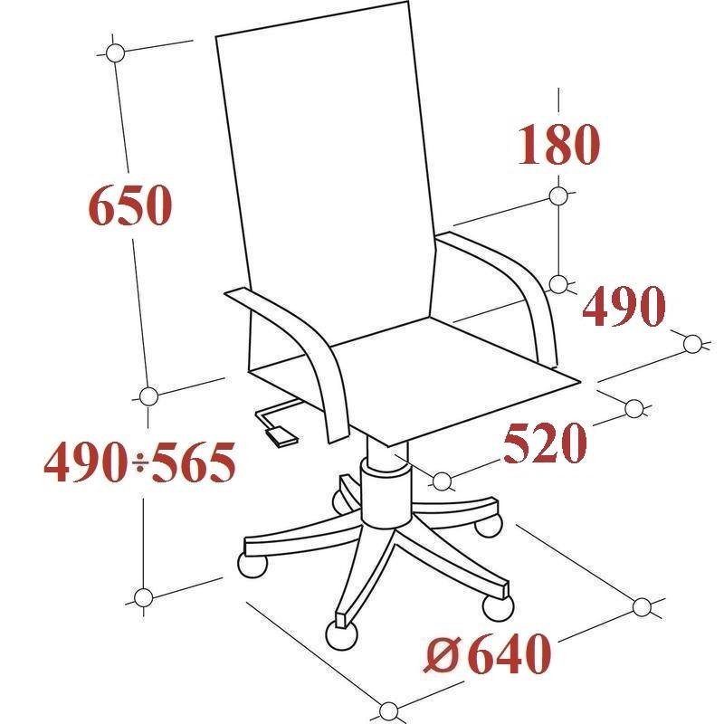 Кресло для руководителя Easy Chair 587 TPU черное (искусственная кожа/хромированный металл)