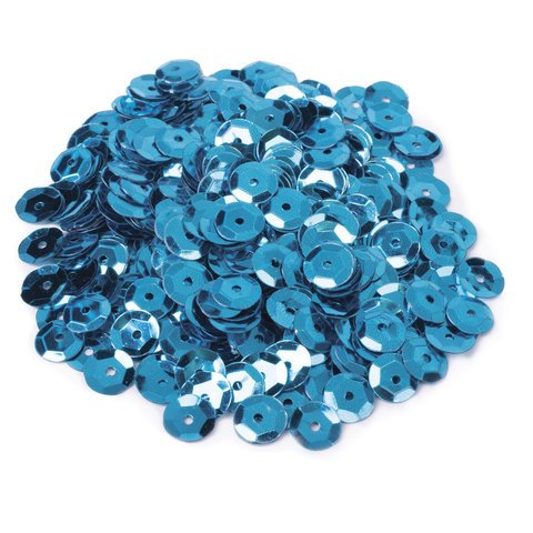 Пайетки для творчества «Классика», оттенки голубого, 8 мм, 30 грамм, 3 цвета, ОСТРОВ СОКРОВИЩ