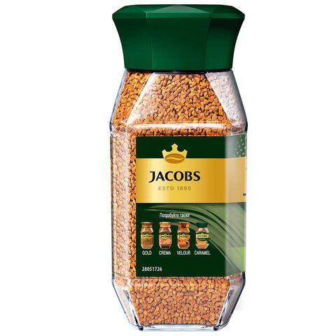 Кофе растворимый JACOBS «Hazelnut» с ароматом лесного ореха, сублимированный, 95 г, стеклянная банка