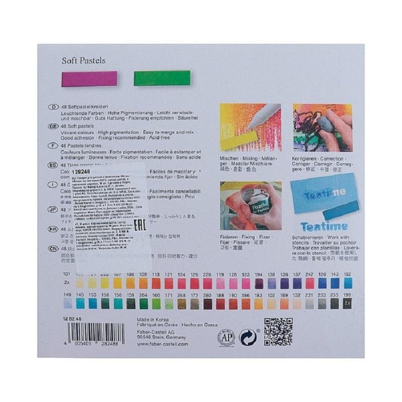 Пастель Faber-Castell «Soft pastels», 48 цв., мини, картон. упак. 