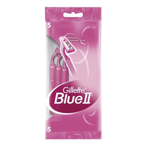 превью Бритвы одноразовые КОМПЛЕКТ 5 шт. GILLETTE (Жиллет) BLUE 2для женщин