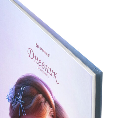 Дневник 1-4 класс 48 л., твердый, BRAUBERG, глянцевая ламинация, с подсказом, «Princess»