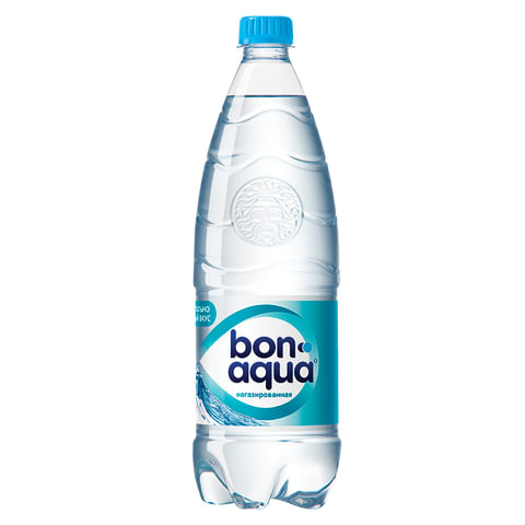 превью Вода негазированная питьевая BONAQUA (БонАква), 1 л, пластиковая бутылка