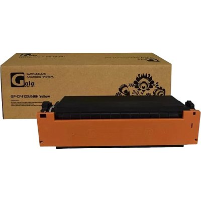 Картридж лазерный GalaPrint CF412X/046H Y жел. пов. емк. для Canon MF735/734