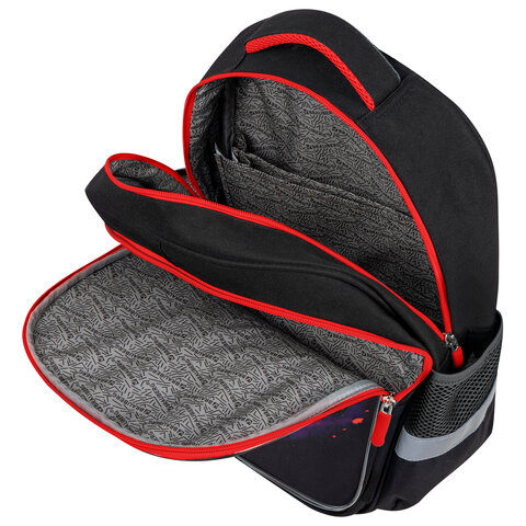 Рюкзак BRAUBERG FAVOUR, 2 отделения, 3 кармана, «Moon car», 40×29х15 см