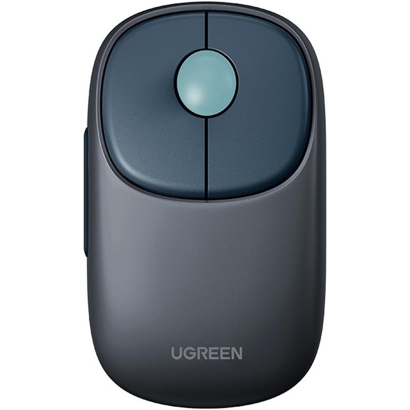 Мышь компьютерная UGREEN MU102 (90538)WLS, FUN+, 2.4 GHz&BT, глубокий синий
