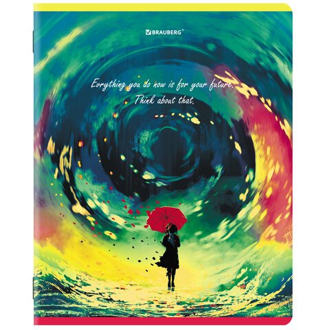 Тетради КОМПЛЕКТ 5 шт., А5, 96 л., BRAUBERG, скоба, клетка, глянцевый лак, «Dream World»