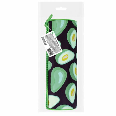 Пенал-тубус BRAUBERGс эффектом SOFT TOUCHполиэстерBlack Avocado22×8 см270061