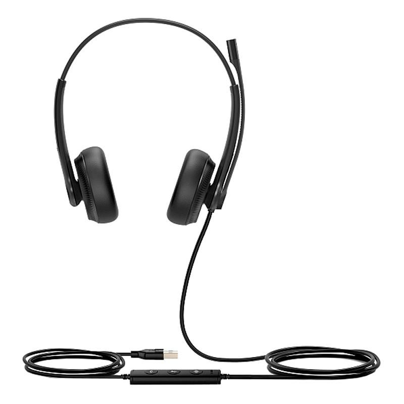 превью Гарнитура головная Yealink UH34 Dual UC Дуо, Проводная, HD звук, USB, шт