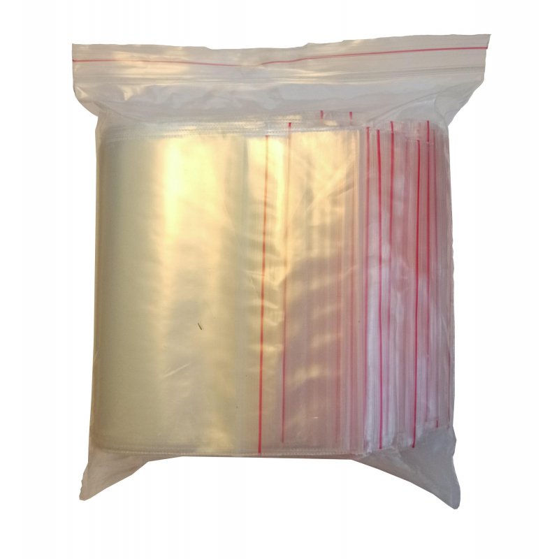 Пакет с замком zip-lock суперпрочный 12×17 см 100 мкм (100 штук в упаковке)