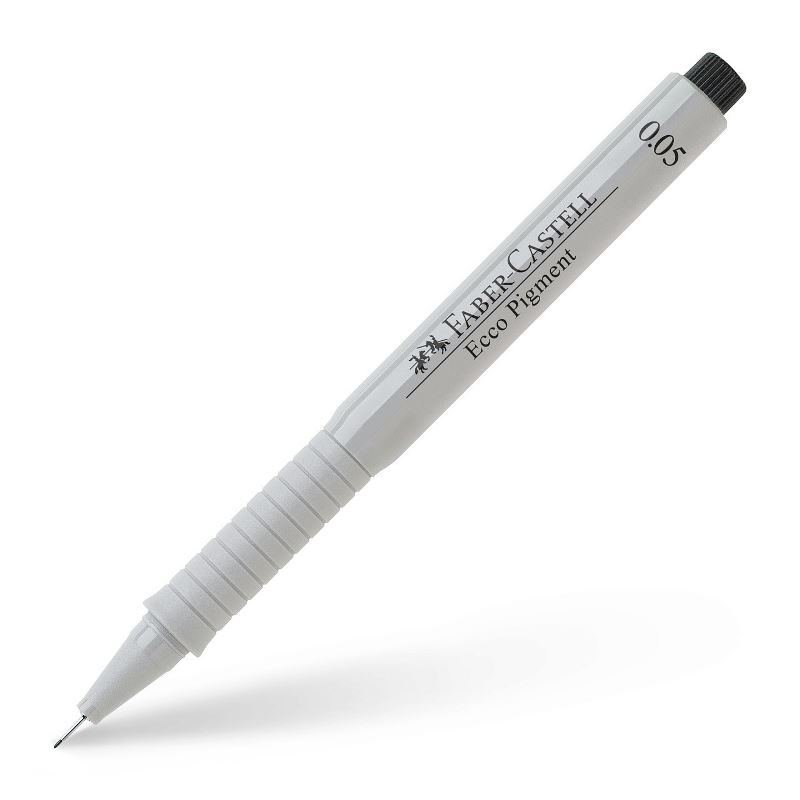 превью Ручка капиллярная Faber-Castell Ecco Pigment черная толщина 0.05 мм