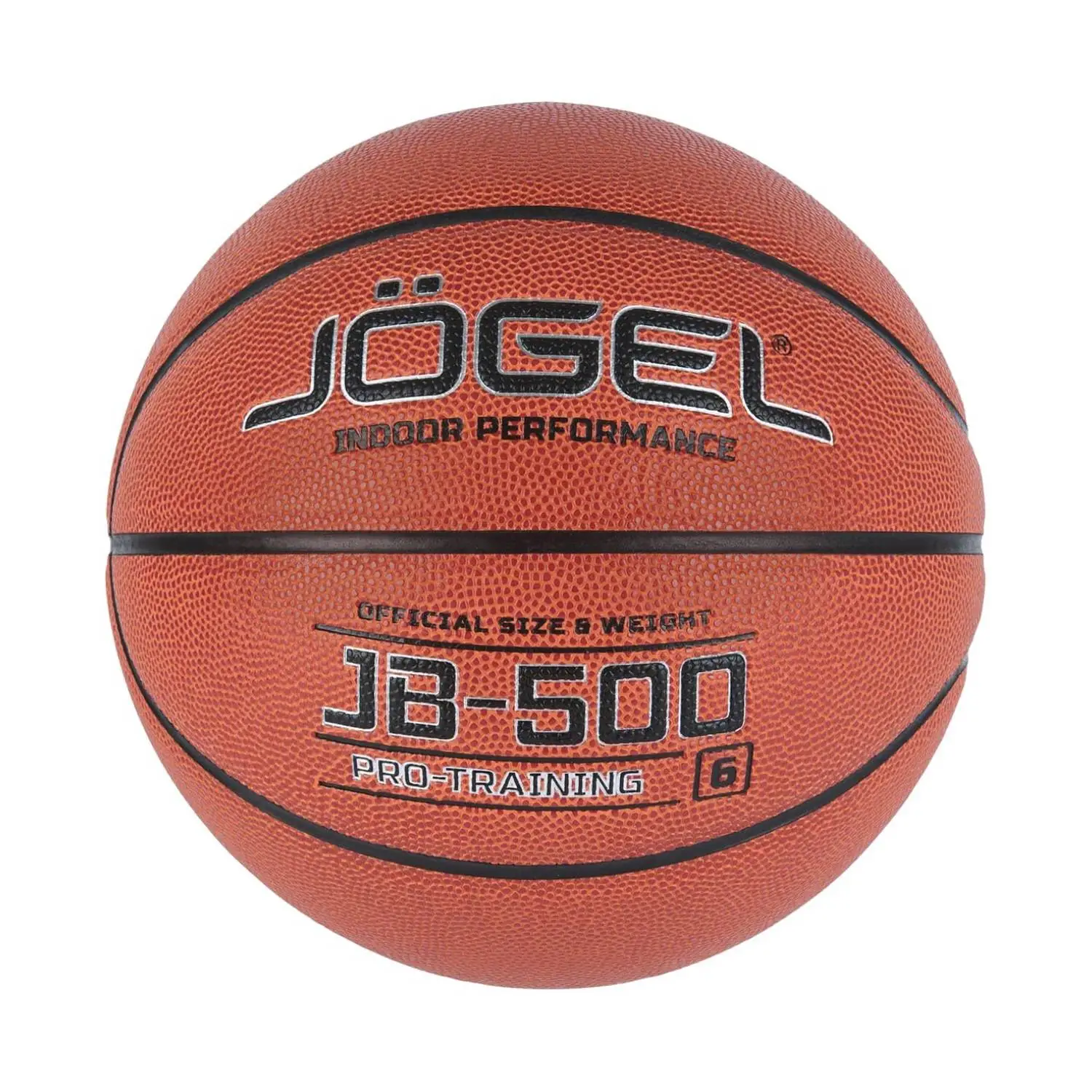 превью Мяч баскетбольный Jоgel JB-500 BC21/ВС23 №6 коричневый