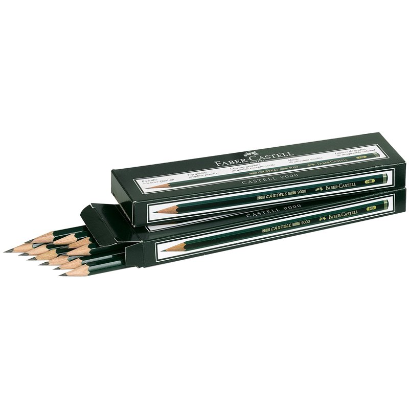 Карандаш ч/г Faber-Castell «Castell 9000» HB, заточен. 