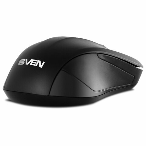 Мышь беспроводная SVEN RX-270W, 3 кнопки + 1 колесо-кнопка, оптическая, чёрная