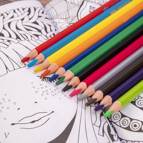 Карандаши цветные акварельные BRAUBERG PREMIUM AQUARELLE12 цветовгрифель мягкий 4 мм181671