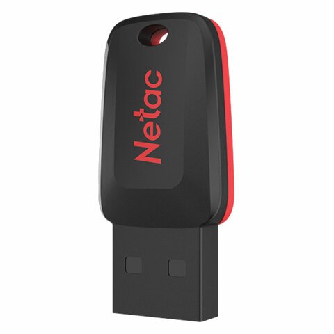 Флеш-диск 8GB NETAC U197, USB 2.0, черный-20BK
