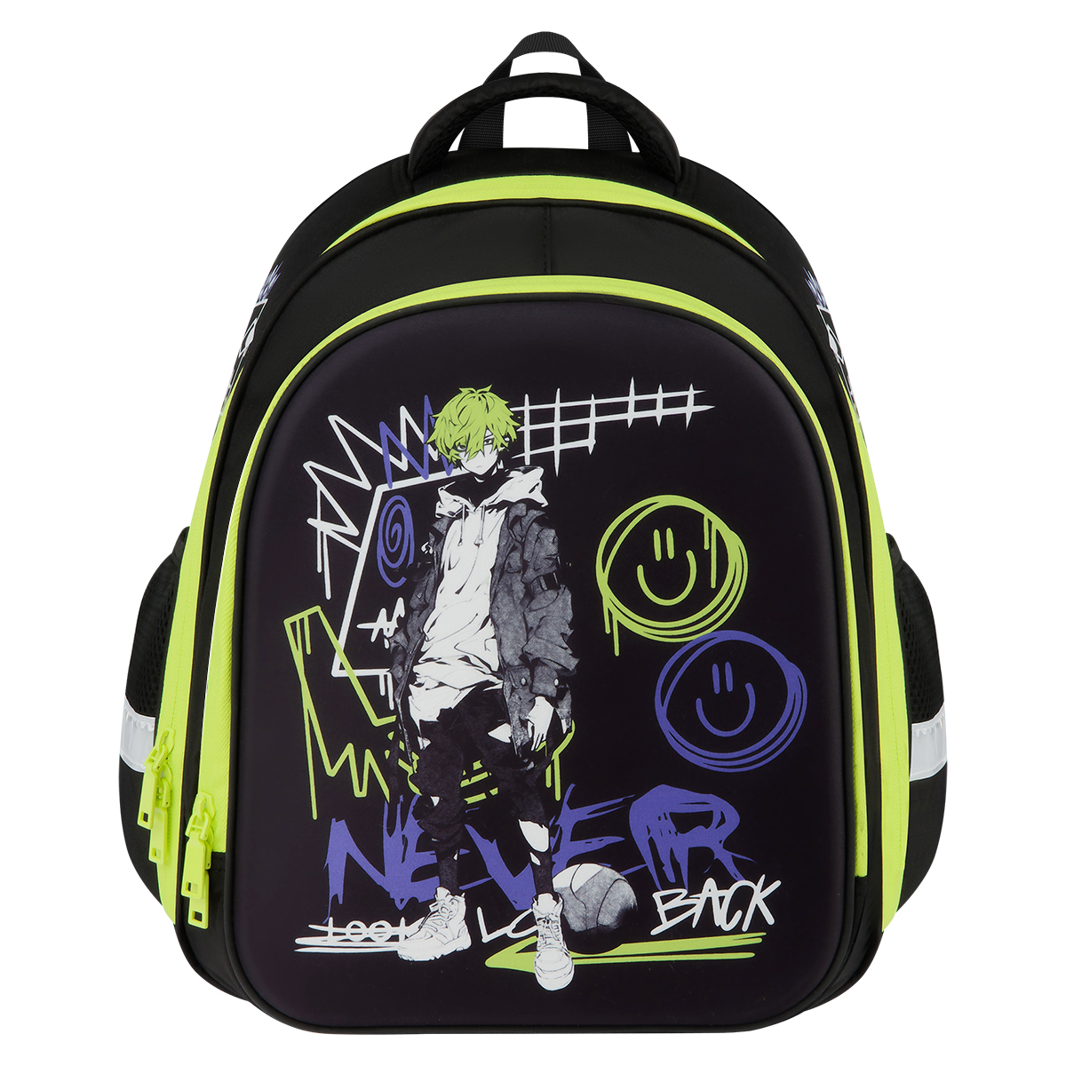 Ранец ArtSpace School Friend Light «Never look back» 35×29×12см, 2 отделения, 2 кармана, анатомическая спинка