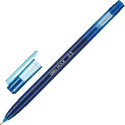 Ручка гелевая неавтомат. Deli шарик 0.5мм линия 0.3мм синяя EG62-BL