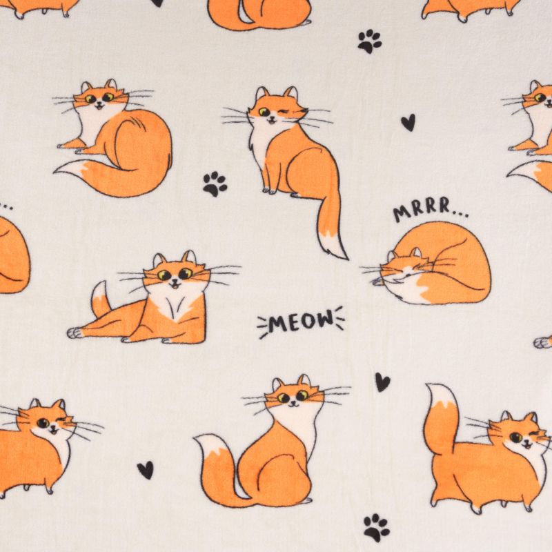 Плед микрофибра Festival 180×200см Red cat кремовый, 6154761