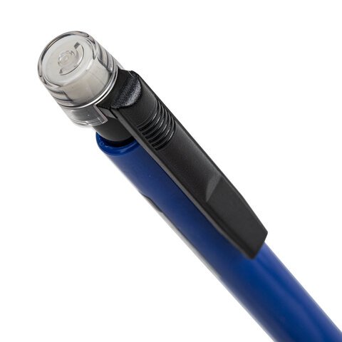Карандаш механический BRAUBERG MPC002, корпус синий, резиновый держатель, ластик, 0.5 мм