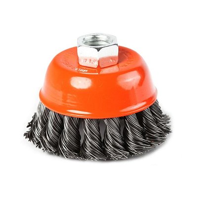 Корщетка для УШМ EDGE by PATRIOT d75мм, М14, чашка витая (813010006)