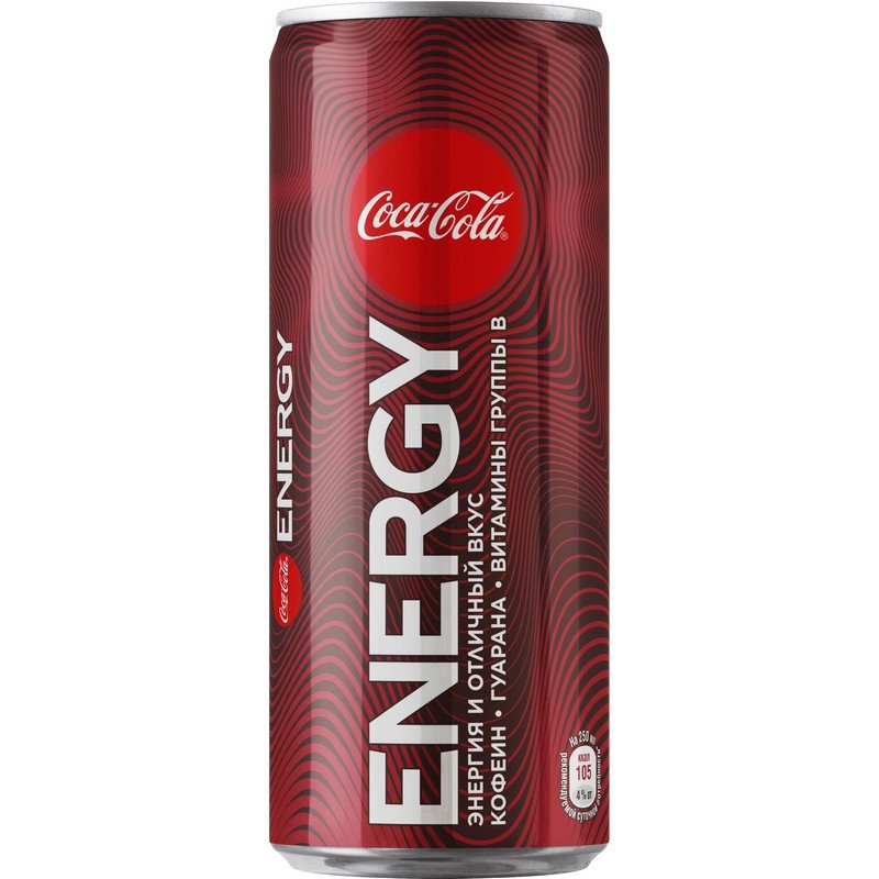 превью Напиток энергетический Coca-Cola Energy 0.25 л (12 штук в упаковке)