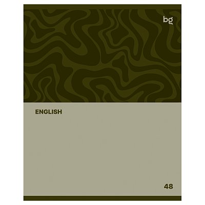 Тетрадь предметная 48л. BG «Single colour» - Английский язык, эконом