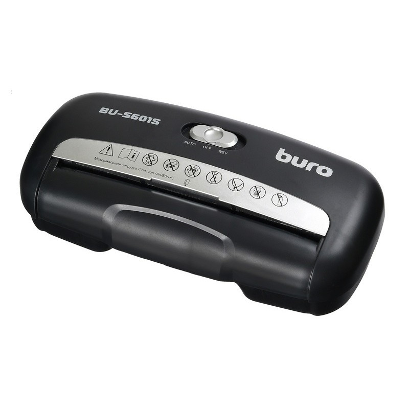 Уничтожитель документов Buro Home BU-S601S 1-й уровень секретности объем корзины 10 л
