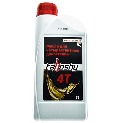 Масло Tahoshy 4Т минеральное SAE 30,  1л, 34-04-010
