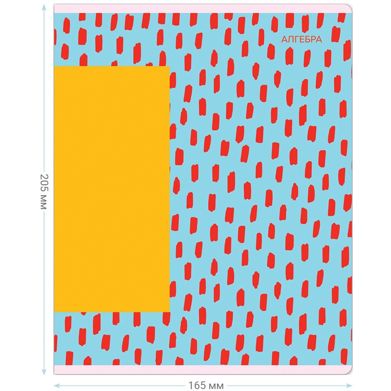 Тетрадь предметная 48л. MESHU «Bright splash» - Алгебра, матовая ламинация, выборочный УФ-лак