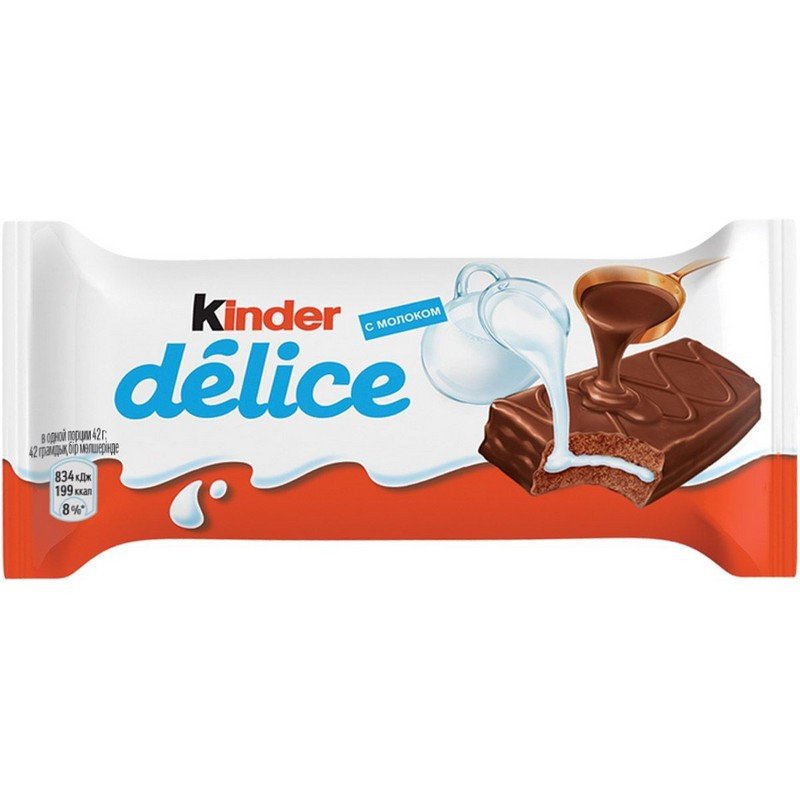 Пирожное Kinder Delice 156 г (4 штуки по 39 г)