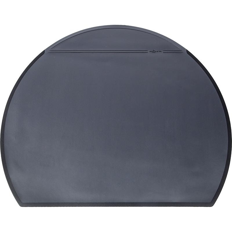 превью Коврик на стол Durable (52х65 см, полукруглый, прозрачный лист, черный)