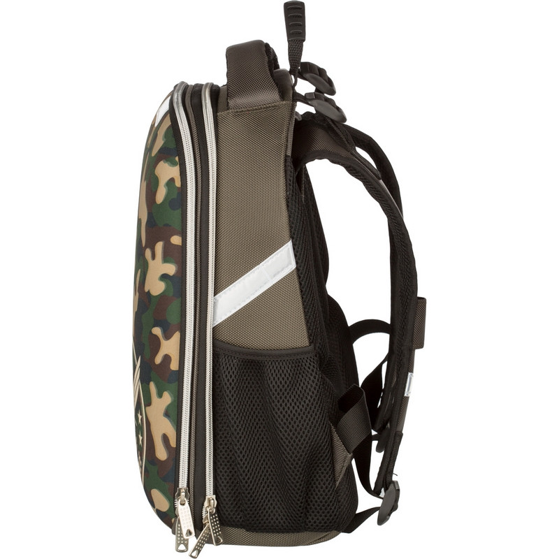 Ранец №1 School анатомический Basic Military (светится в темноте)