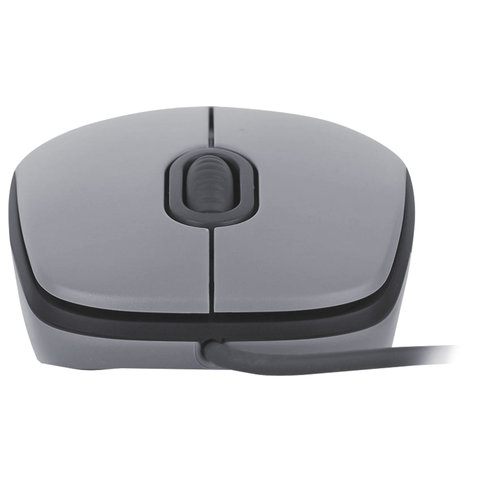 Мышь проводная LOGITECH M110, USB, 2 кнопки+1 колесо-кнопка, оптическая, серая