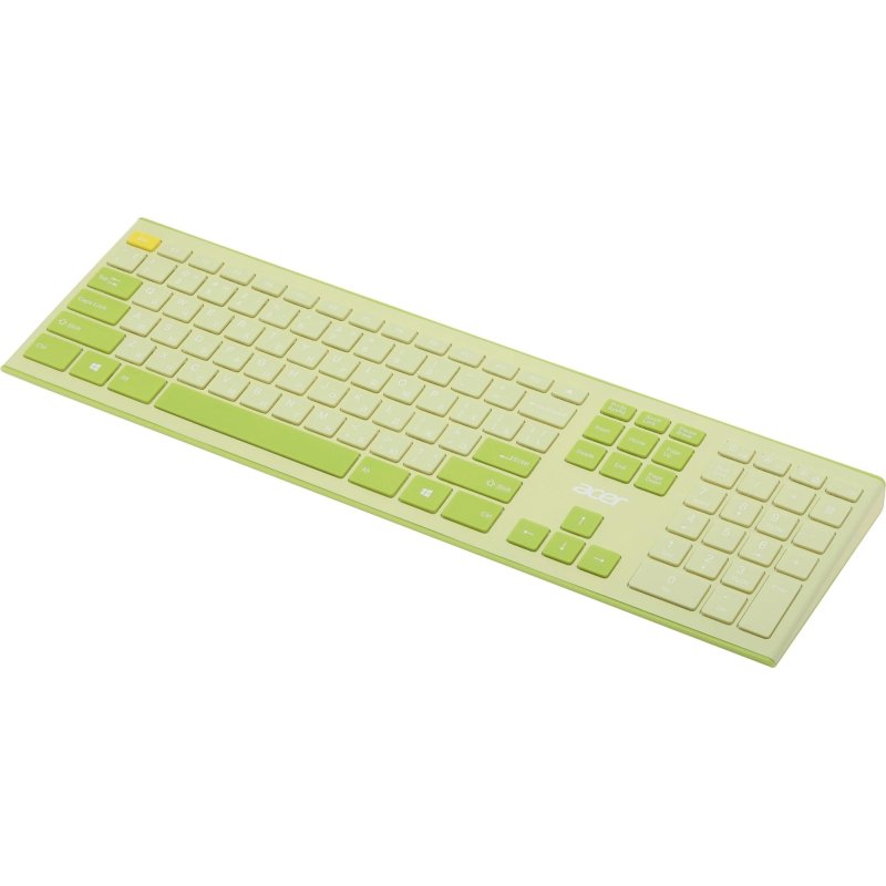 Набор клавиатура+мышь Acer OCC205 (ZL. ACCEE.00E)/зеленый/желтый/USB/slim