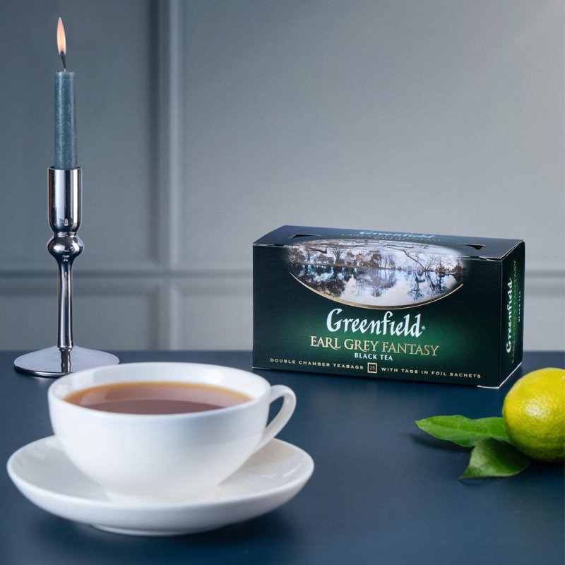 Чай Greenfield Earl Grey Fantasy (черный фольгир., 25пак/уп)