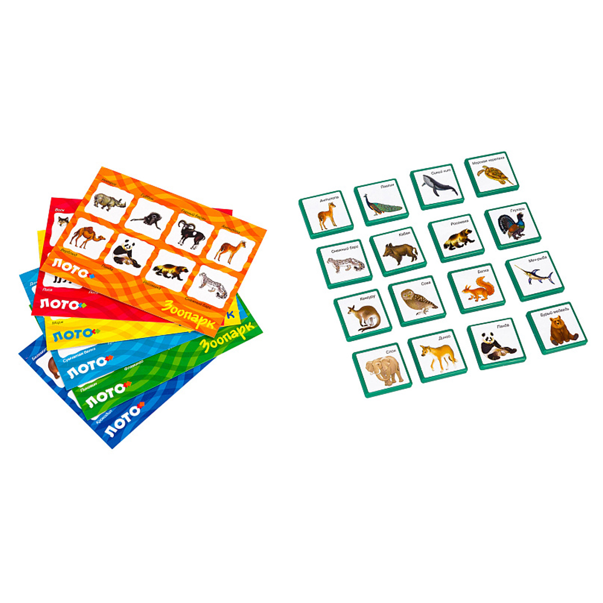 Игра настольная Лото, Step Puzzle «Зоопарк», картонная коробка