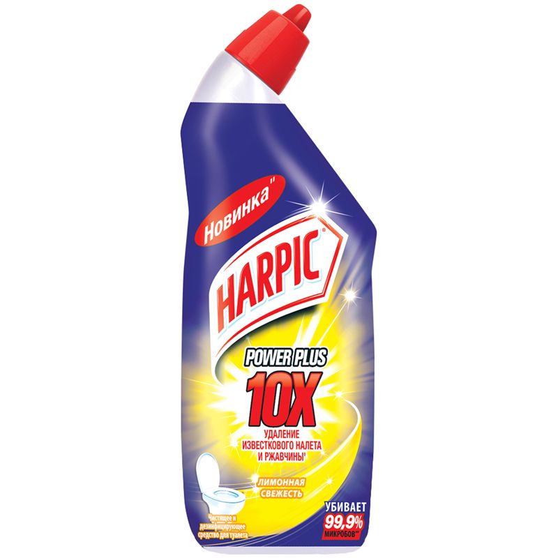 превью Средство для туалета Harpic Power Plus «Лимонная свежесть», дезинфицирующ., 700мл